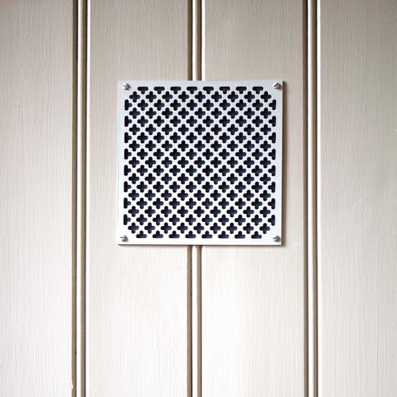 Ventilgaller klöverplÄt - Behandlat jÀrn 200 x 200 mm - Image 5
