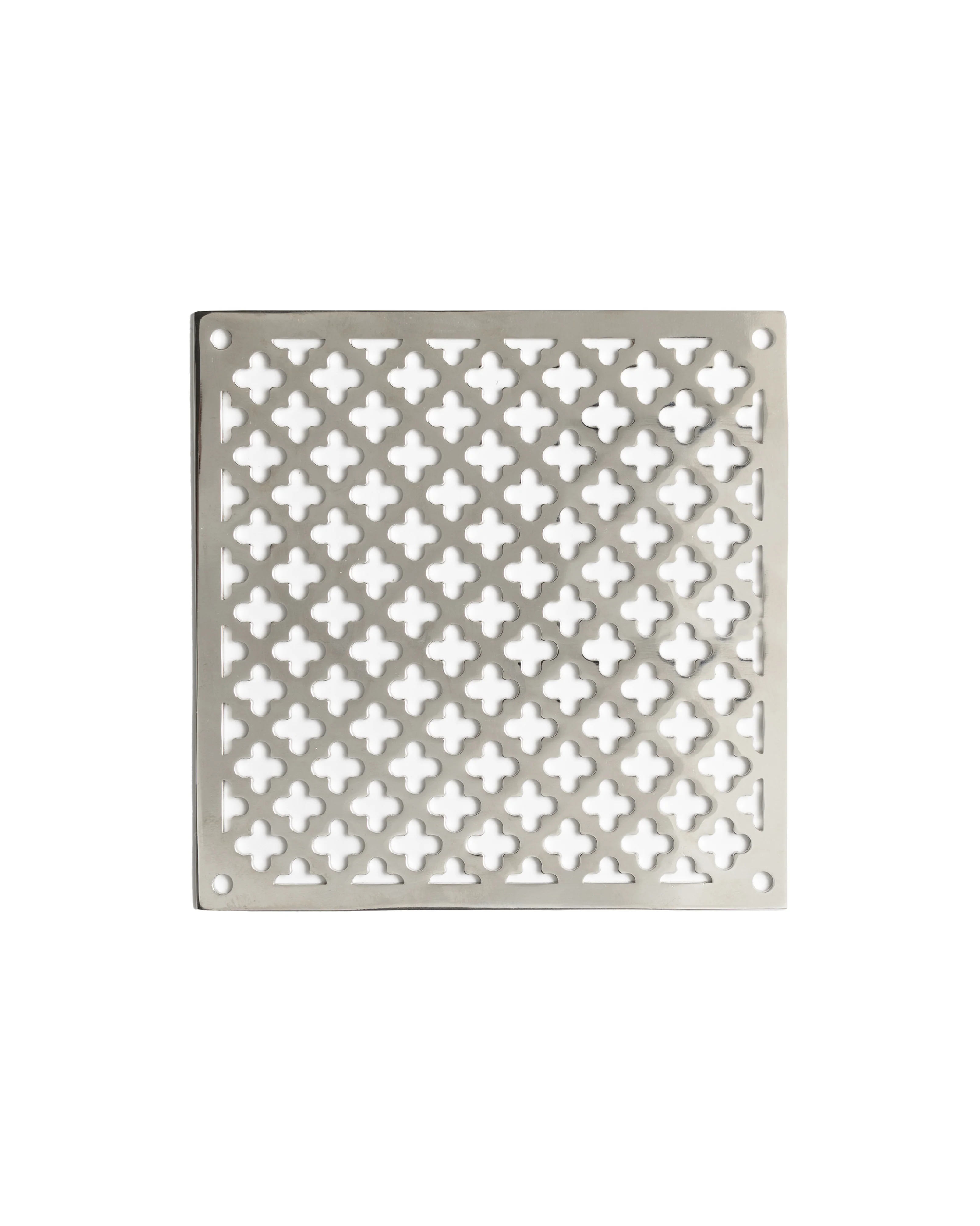 Ventilgaller klöverplÄt - Nickel 120 x 120 mm
