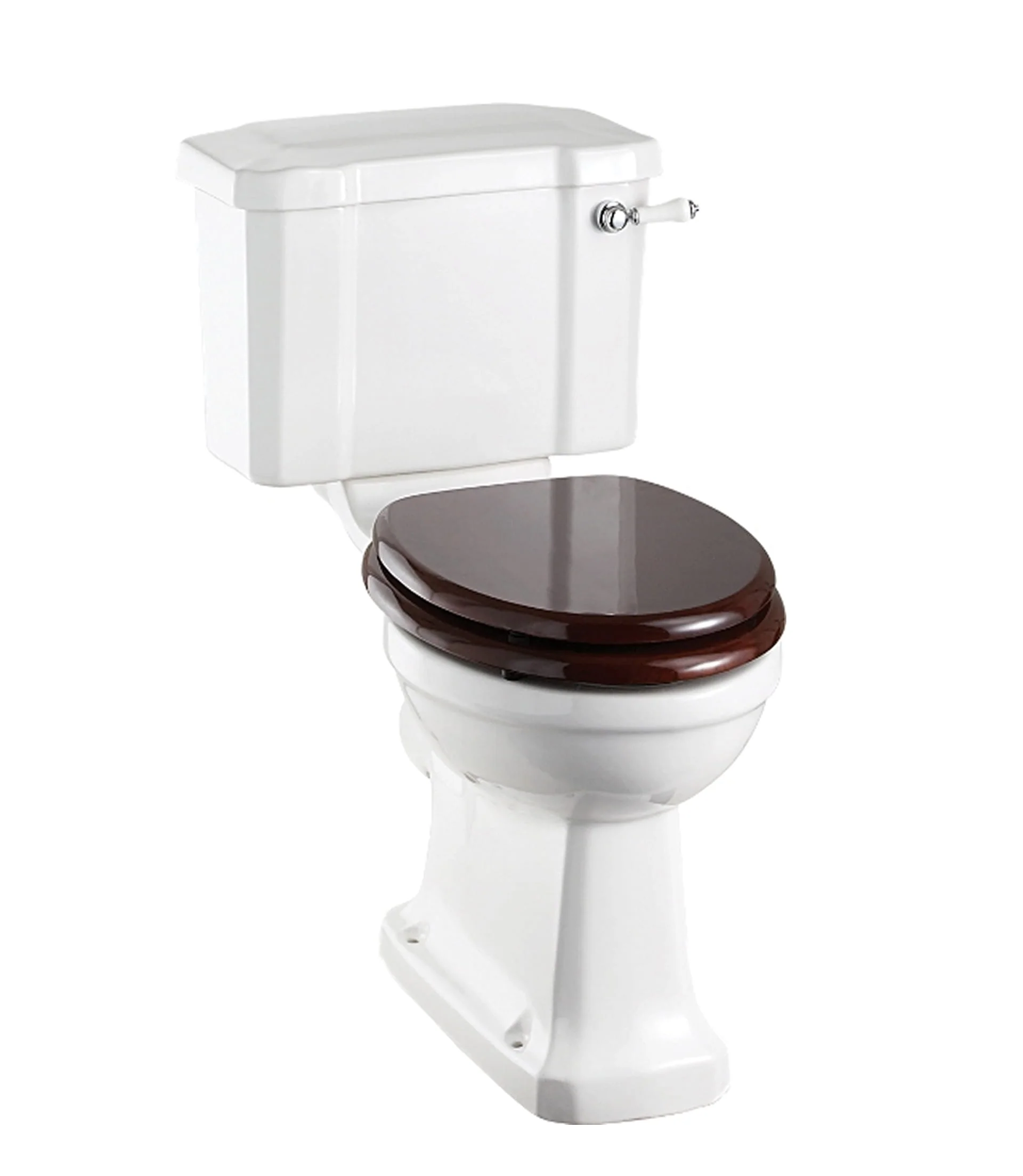 WC - Burlington golvstÄende toalett, smal cistern & sits