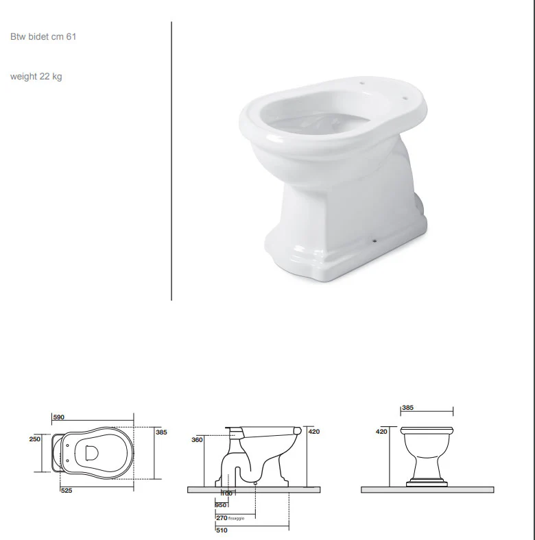 WC - Camden högspolande toalett krom, vÀggcistern & sits - Image 3