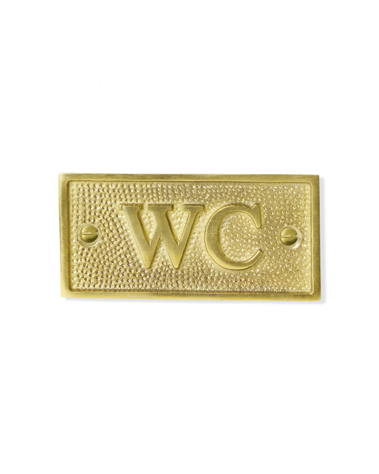 WC-skylt - MĂ€ssing