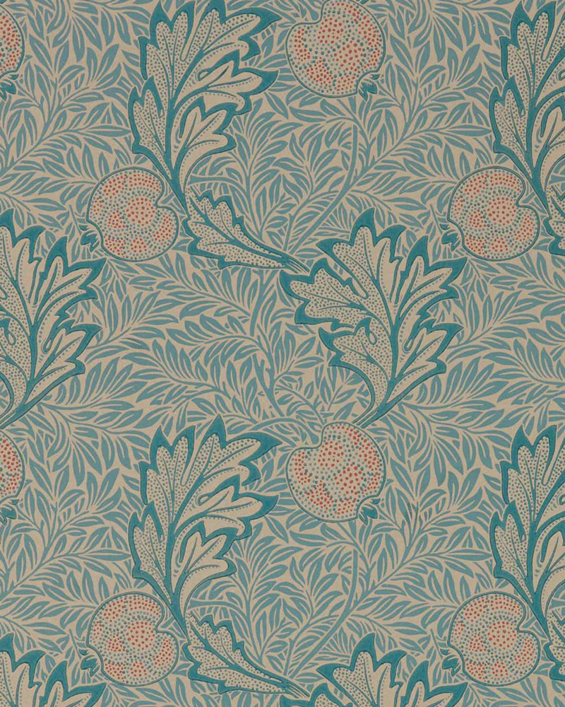 William Morris & Co. Tapet - Apple indigo antique