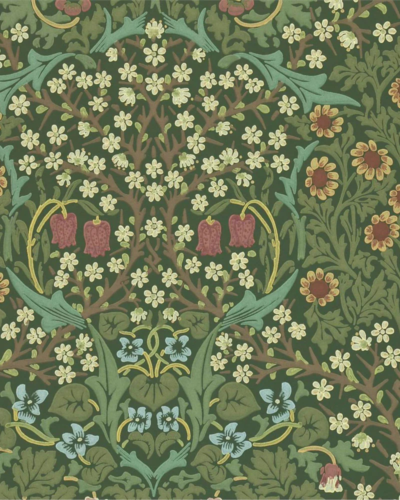 William Morris & Co. Tapet - Blackthorn Green