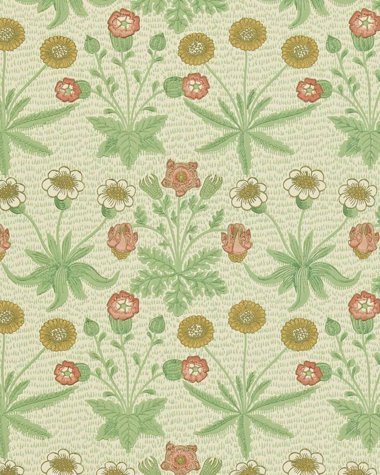 William Morris & Co. Tapet - Daisy Artichoke/Plaster