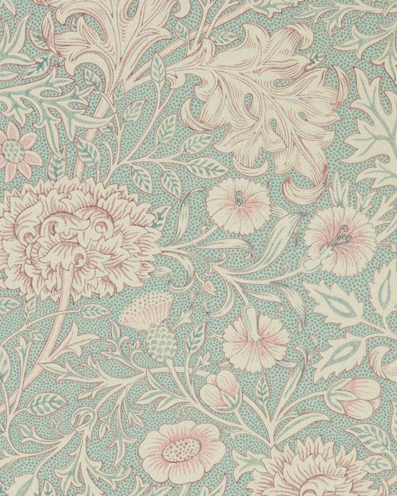 William Morris & Co. Tapet - Double Bough teal rose
