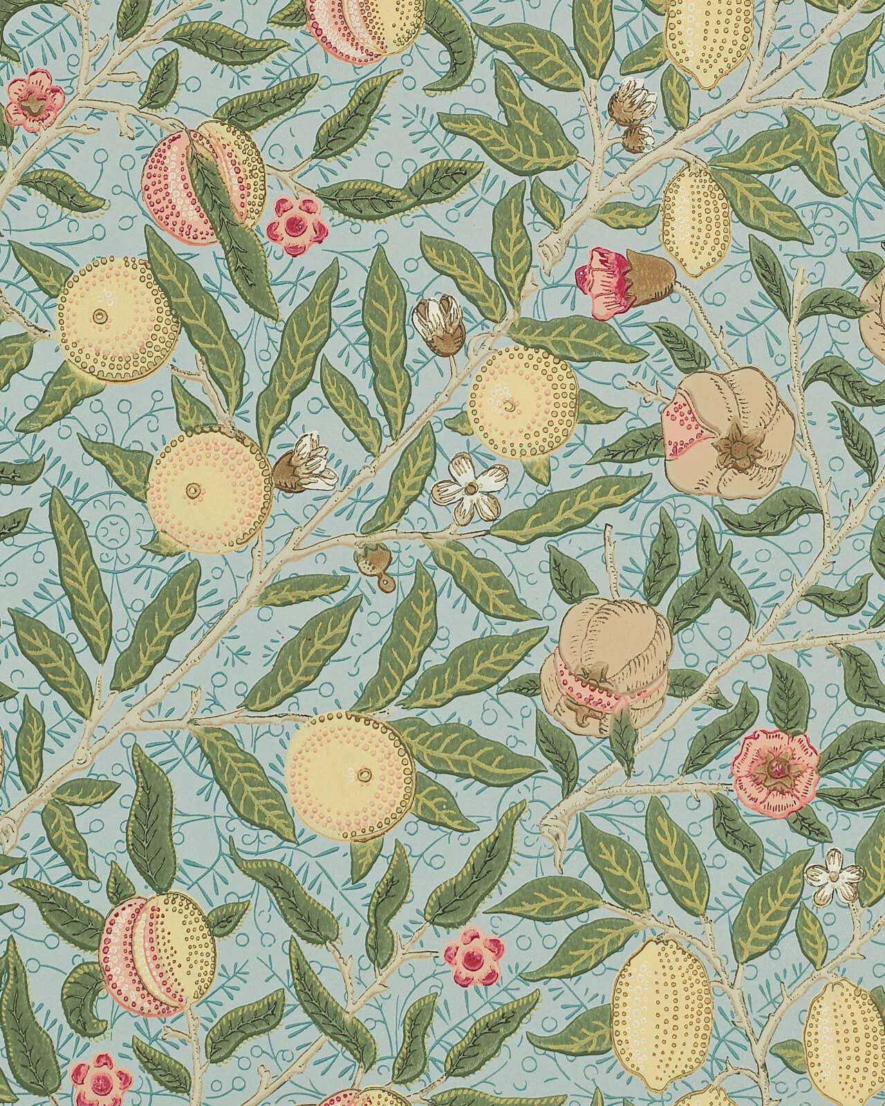 William Morris & Co. Tapet - Fruit Slate/Thyme