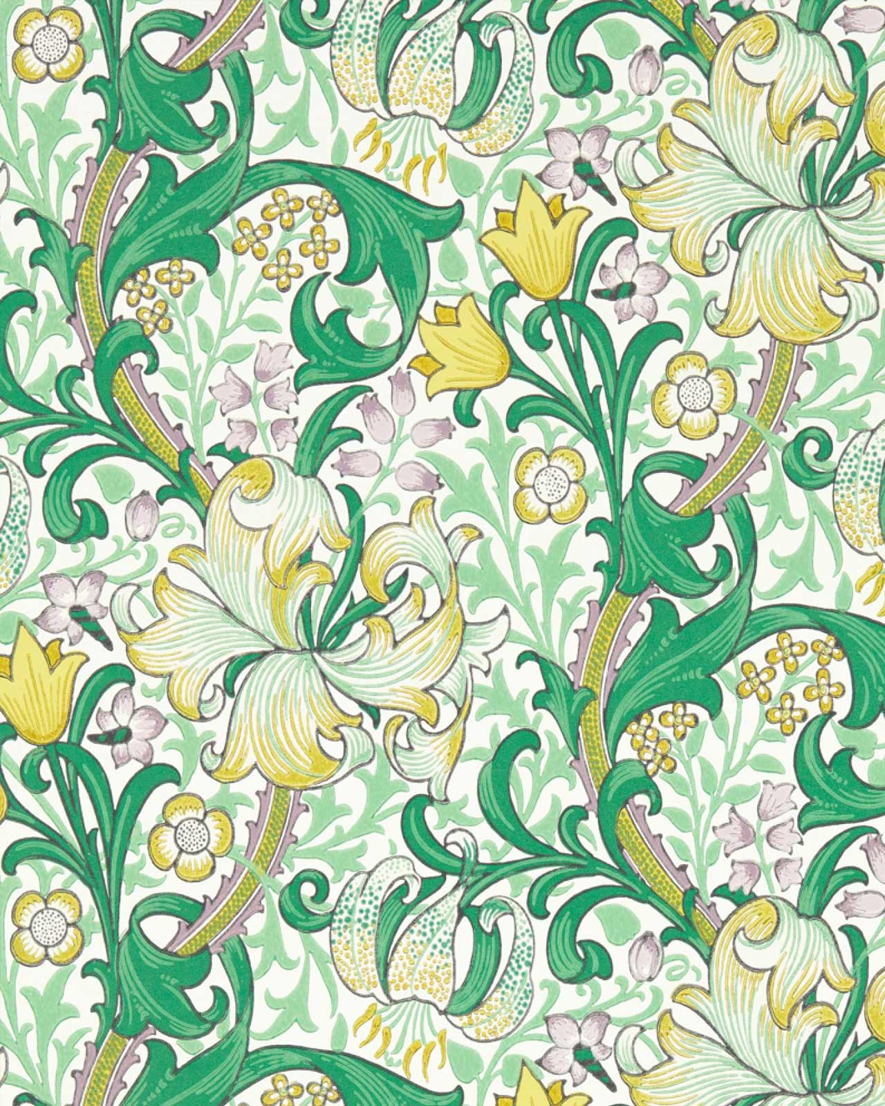 William Morris & Co. Tapet - Golden Lily Secret Garden