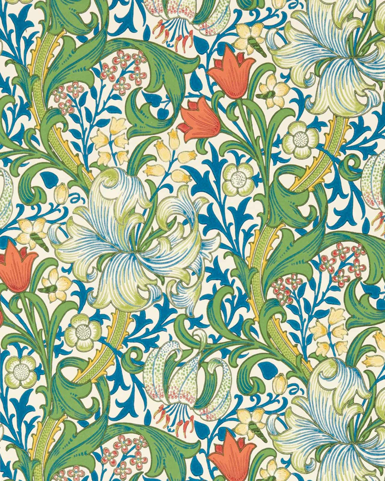 William Morris & Co. Tapet - Golden Lily Twister