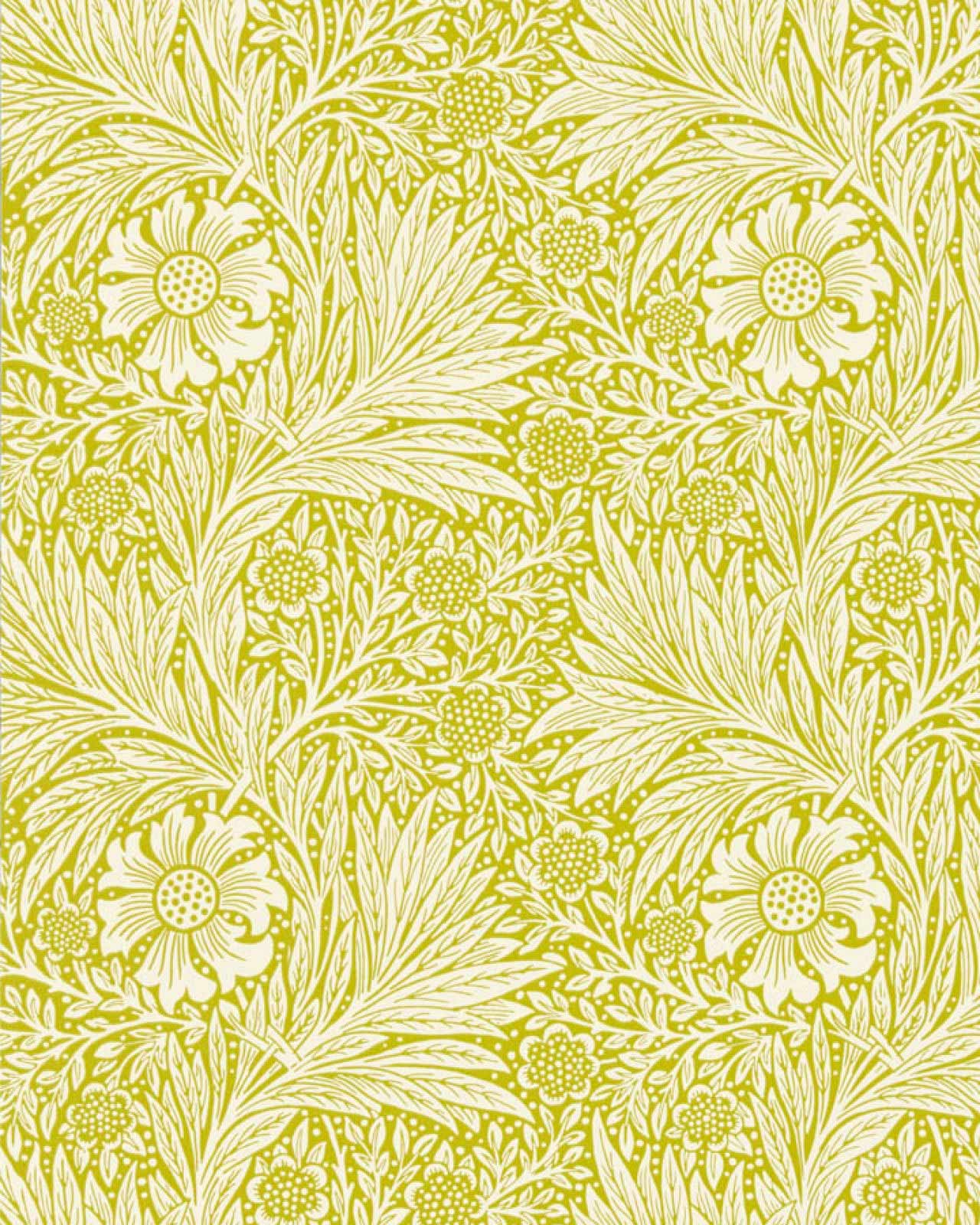 William Morris & Co. Tapet - Marigold Chartreuse