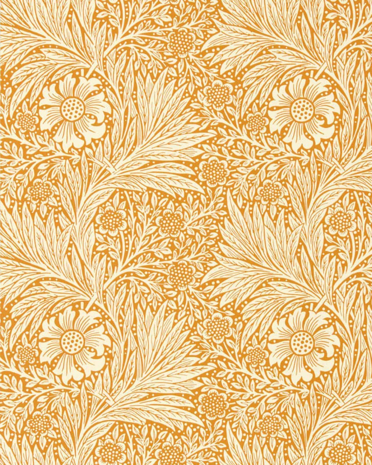 William Morris & Co. Tapet - Marigold Orange