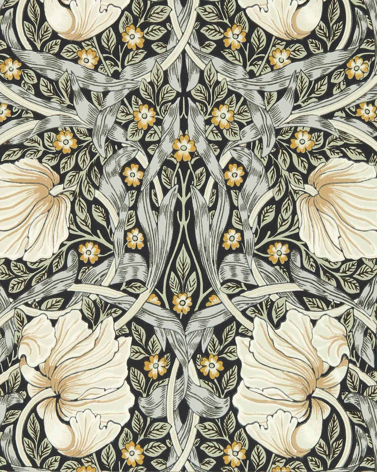 William Morris & Co. Tapet - Pimpernel Ink/Sage
