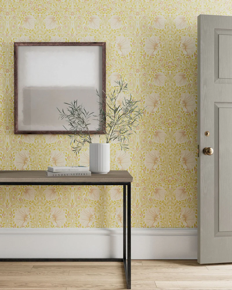 William Morris & Co. Tapet - Pimpernel Sunflower/Pink - Image 2