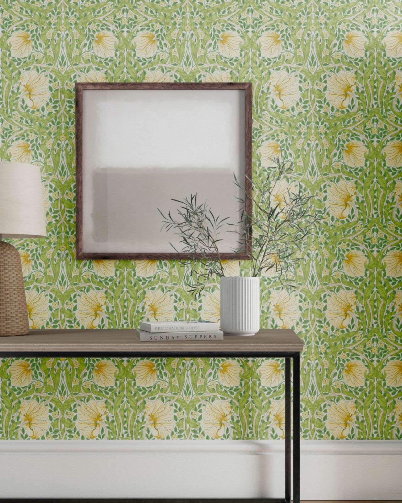 William Morris & Co. Tapet - Pimpernel Weld/Leaf Green - Image 2