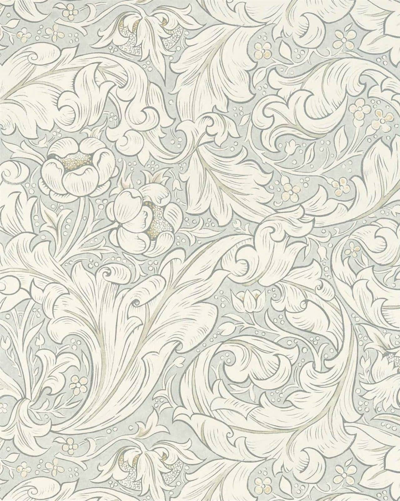 William Morris & Co. Tapet - Pure BachelorÂŽs Button Grey Blue