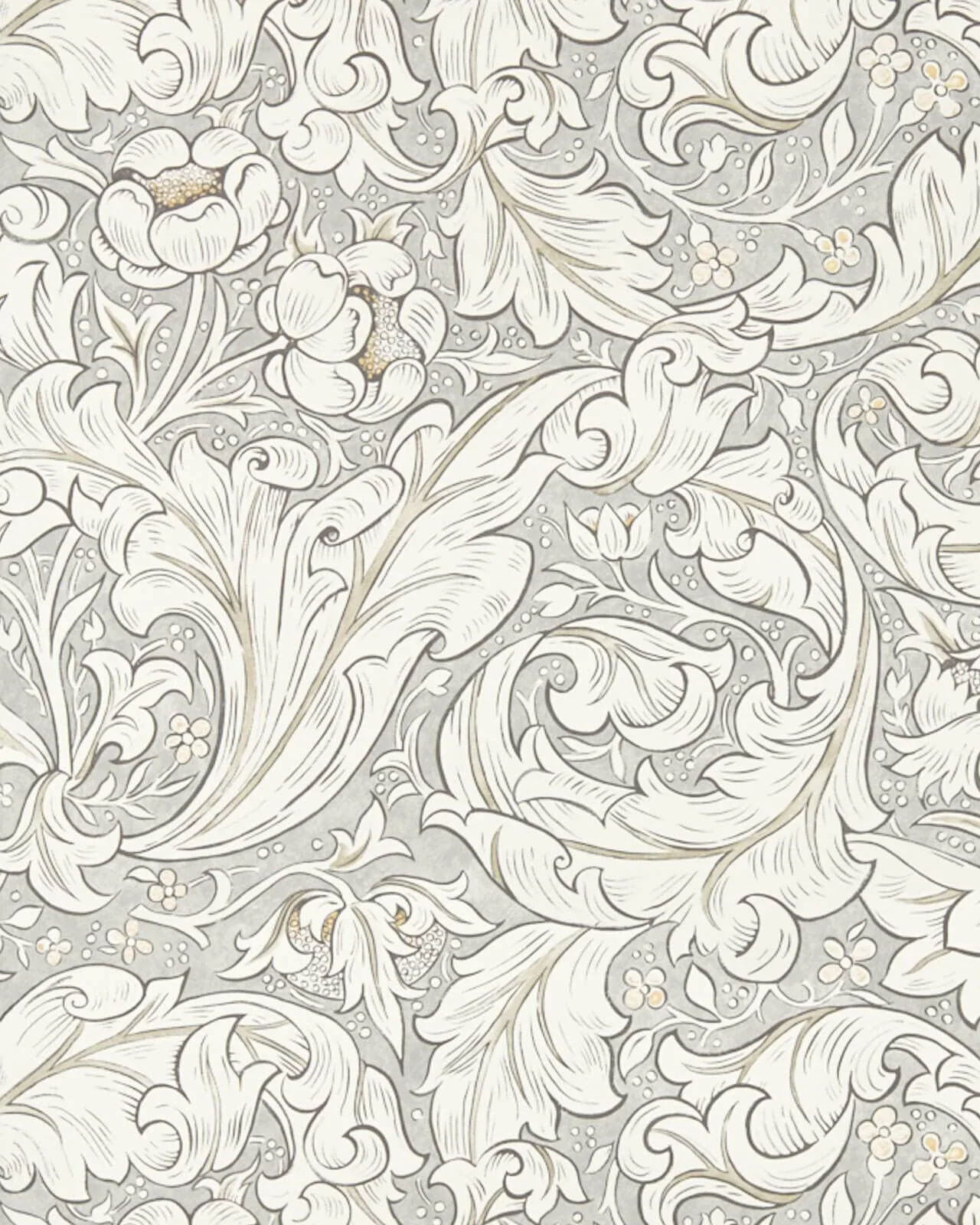 William Morris & Co. Tapet - Pure Bachelor´s Button Stone/Linen