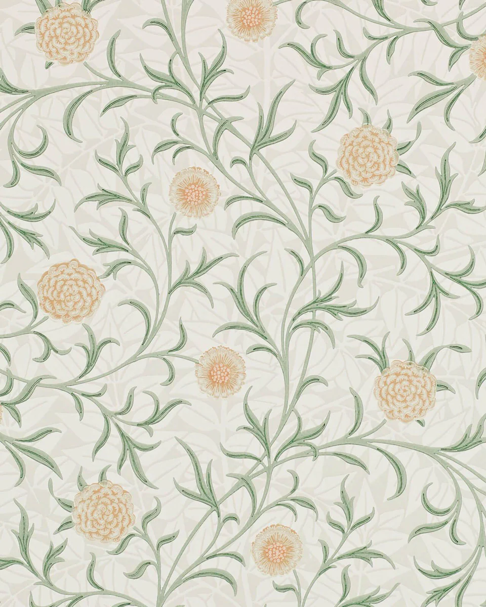 William Morris & Co. Tapet - Scroll Thyme/Pear