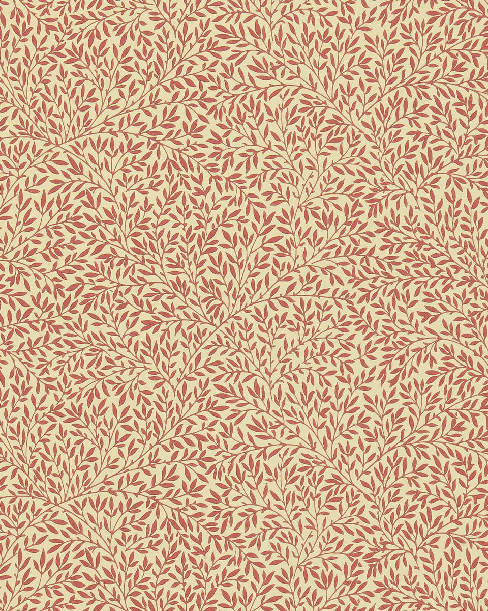 William Morris & Co. Tapet - Standen Beige/Brick/Red