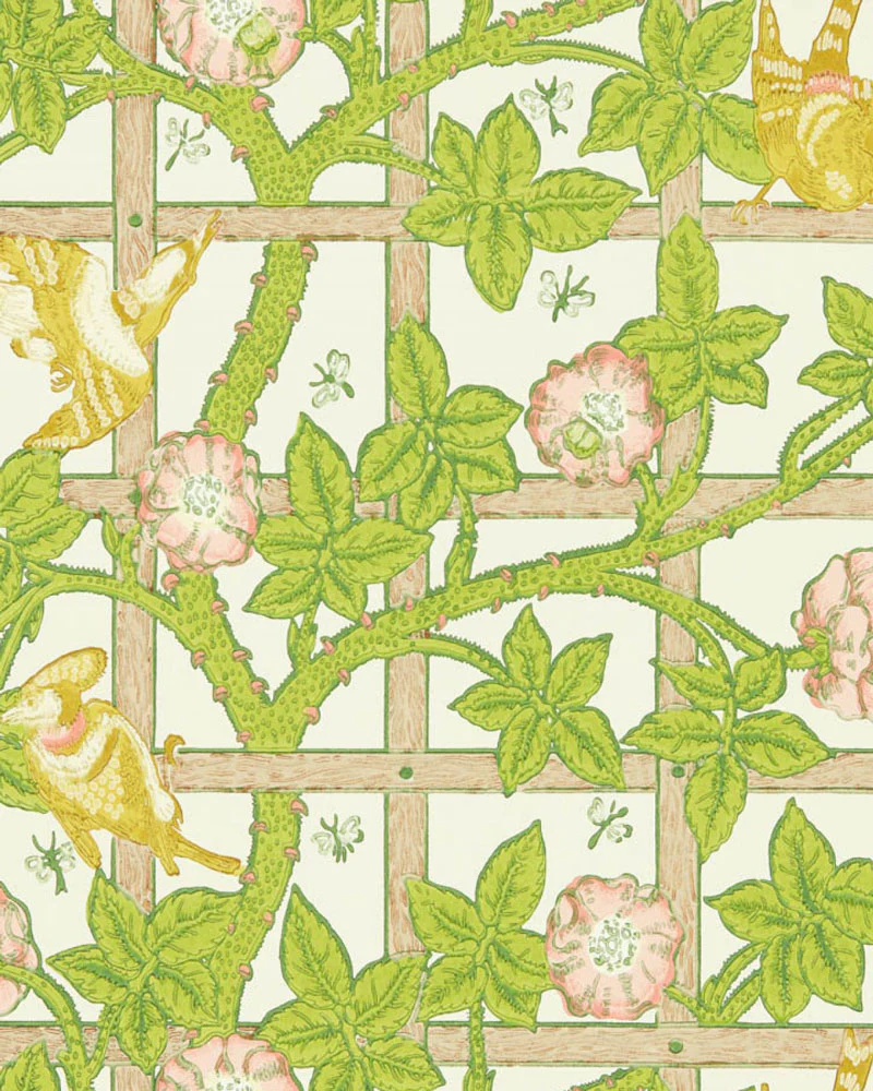 William Morris & Co. Tapet - Trellis summer yellow