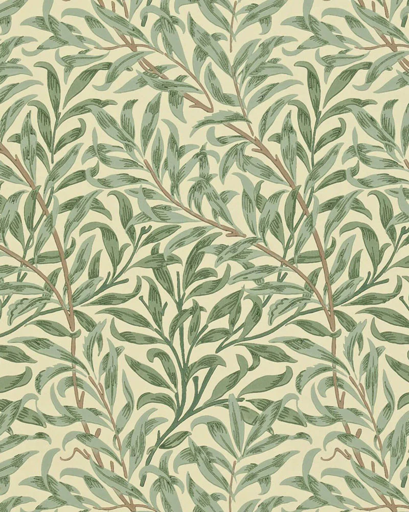 William Morris & Co. Tapet - Willow Boughs Green