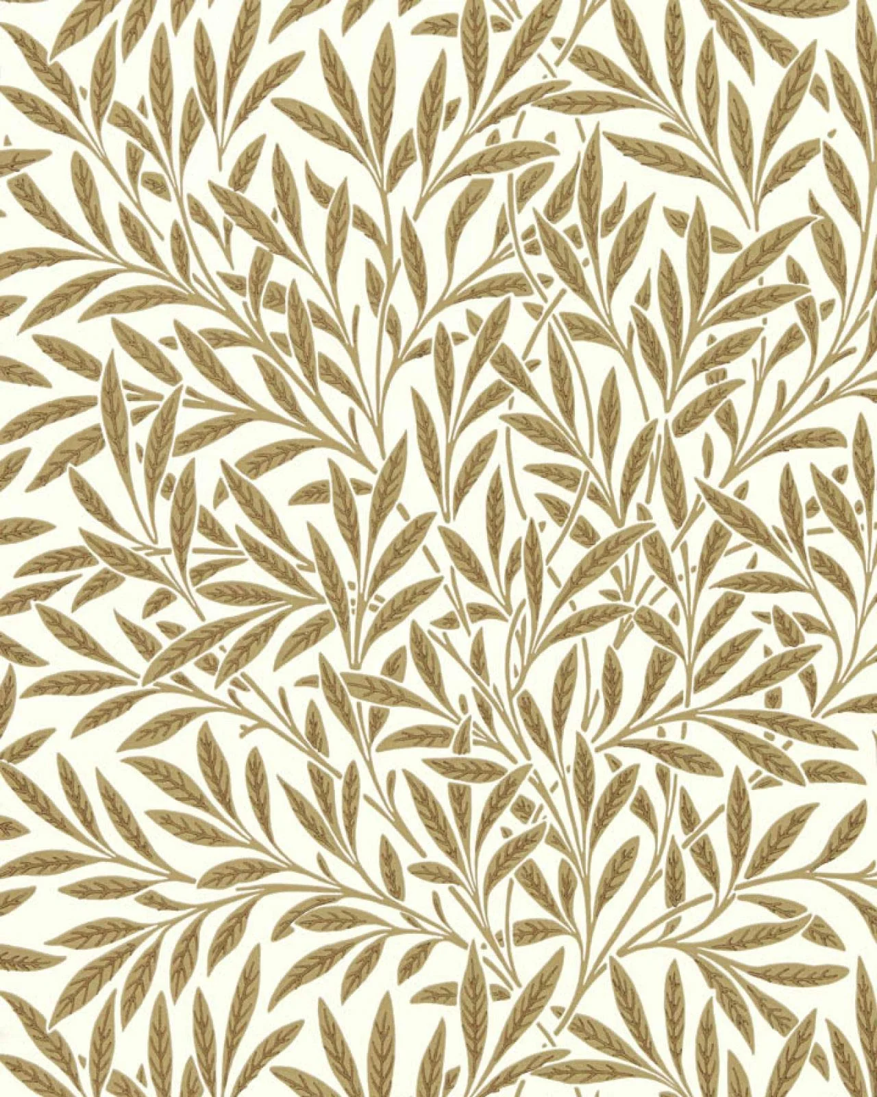 William Morris & Co. Tapet - Willow Cream/Brown